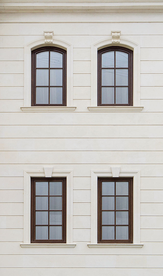 Частный дом на 800м2, Архитектурная студия Архитектурная студия Окна и двери в классическом стиле