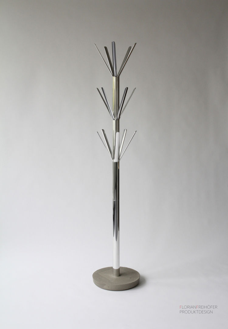 coat stand "STRETCH", Florian Freihöfer PD Florian Freihöfer PD 미니멀리스트 복도, 현관 & 계단 의류 고리 및 행거