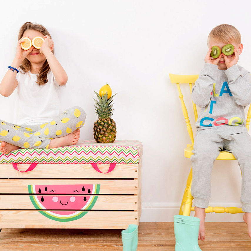​Wooden toy box “Watermelove”, NOBOBOBO NOBOBOBO Dormitorios infantiles escandinavos Almacenamiento