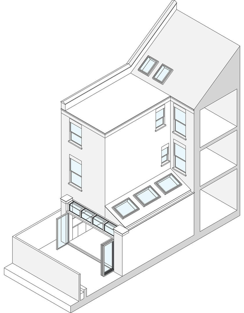 Clissold Crescent, Bradley Van Der Straeten Architects Bradley Van Der Straeten Architects Nhà bếp phong cách mộc mạc