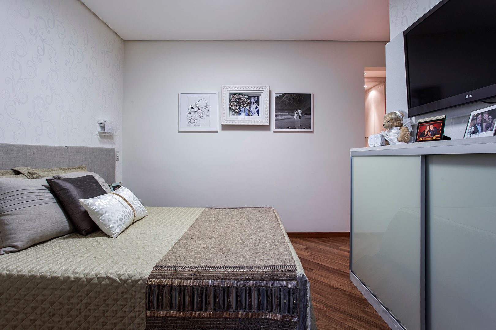 Apartamento Chácara Klabin (SP), Amanda Pinheiro Design de interiores Amanda Pinheiro Design de interiores Bedroom
