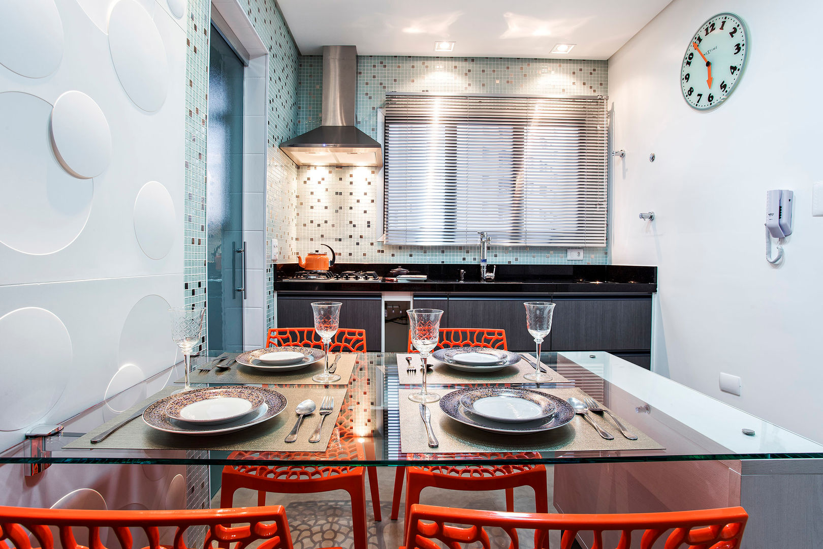 Apartamento Chácara Klabin (SP), Amanda Pinheiro Design de interiores Amanda Pinheiro Design de interiores 現代廚房設計點子、靈感&圖片