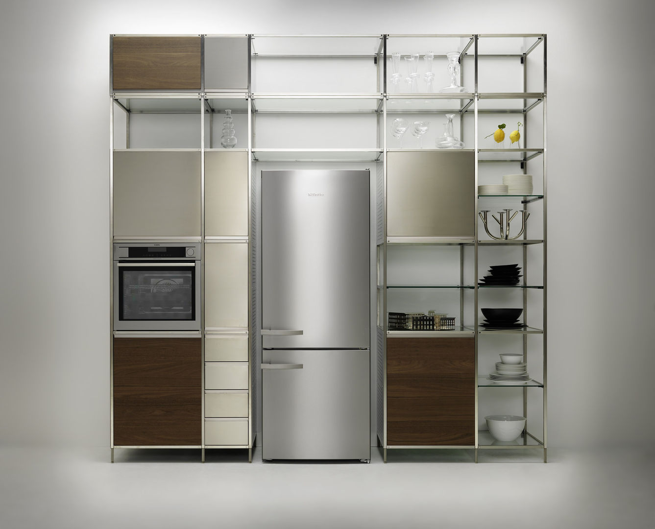 Meccanica Kitchen steel frame, Valcucine Valcucine مطبخ