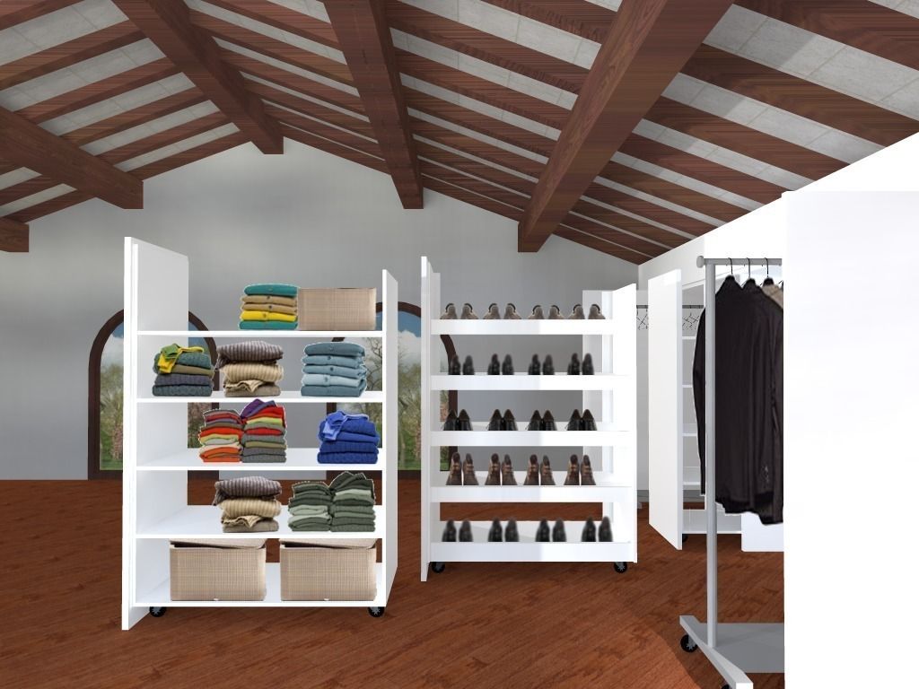 Mansarda, Anna Leone Architetto Home Stager Anna Leone Architetto Home Stager Walk in closets de estilo minimalista