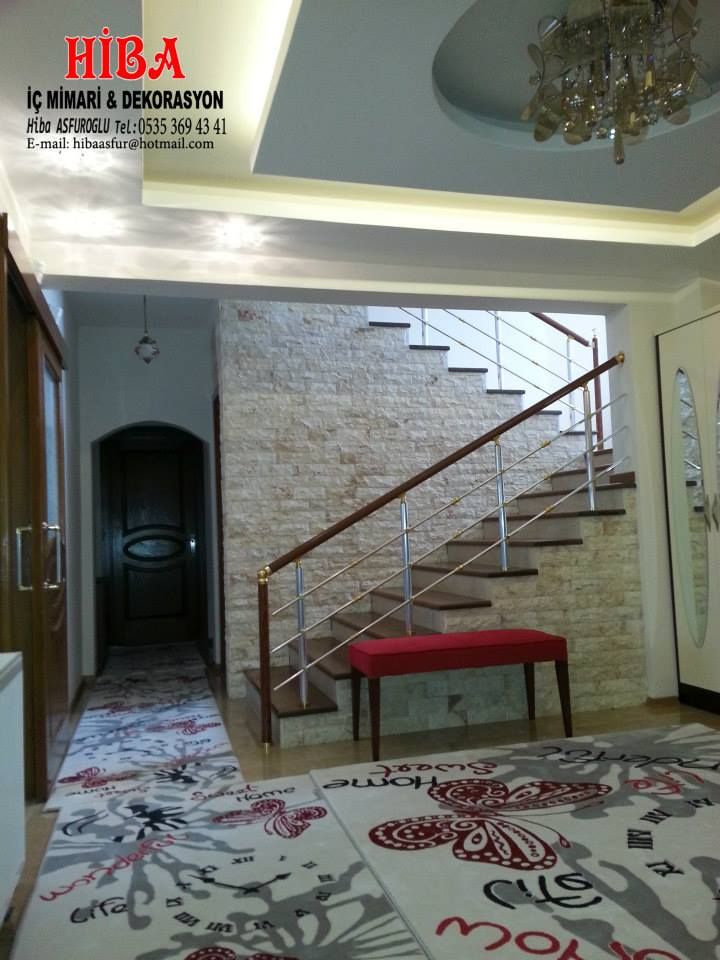 homify Modern Corridor, Hallway and Staircase