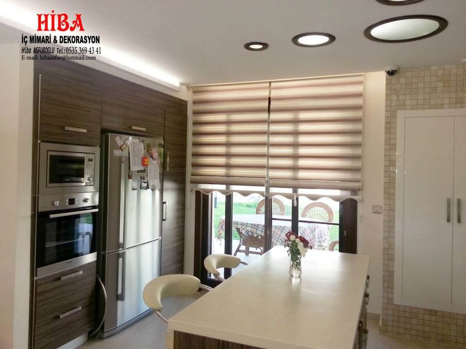 Dr. Olgun Karazincir Villası, Hiba iç mimarik Hiba iç mimarik Modern kitchen