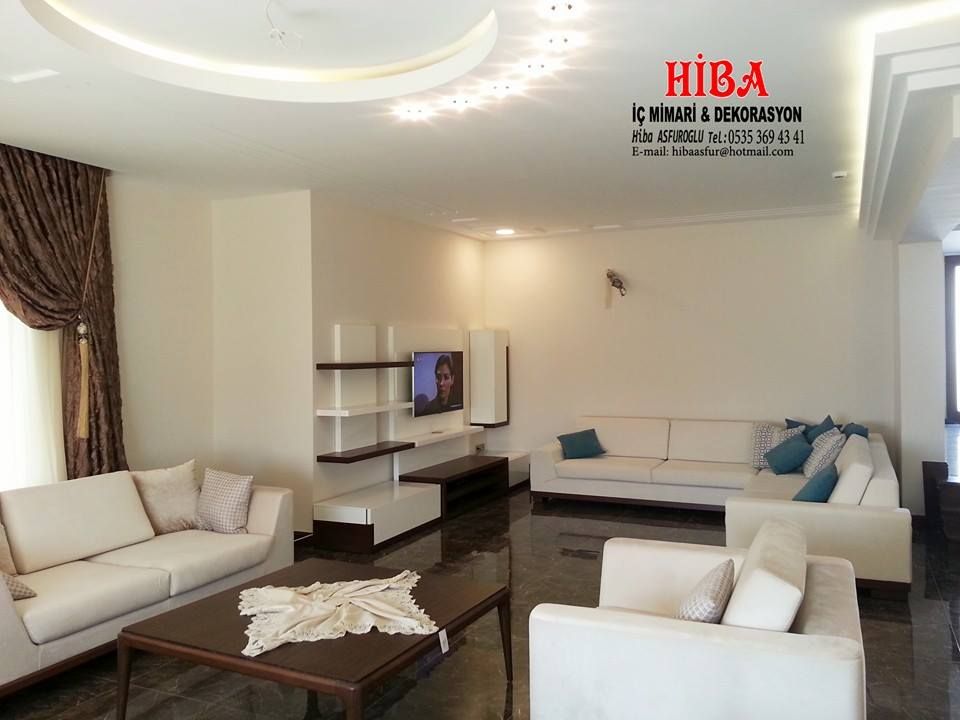 Dr. Mustafa Ödemiş Villası, Hiba iç mimarik Hiba iç mimarik Living room