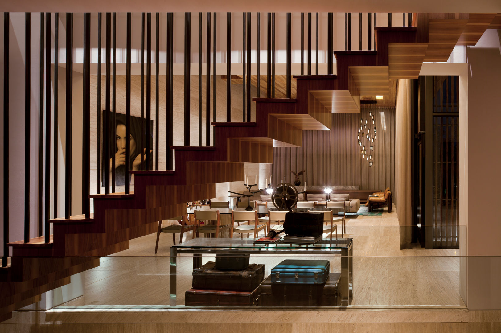 Casa de la Luz , C Cúbica Arquitectos C Cúbica Arquitectos Modern Corridor, Hallway and Staircase