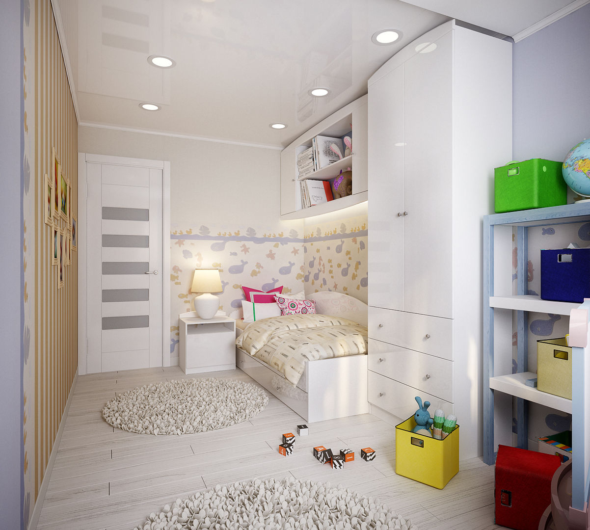 Проект 3х комнатной квартиры в Харькове, Инна Михайская Инна Михайская Dormitorios infantiles de estilo clásico