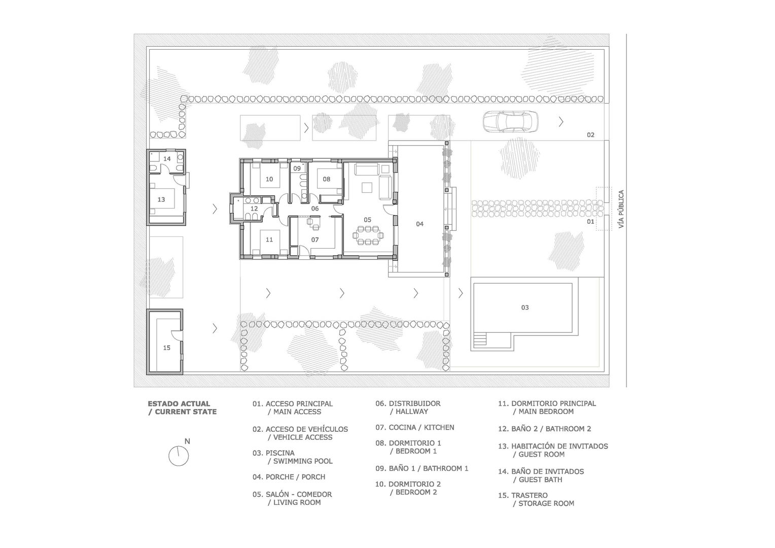 Plano estado actual (después) LLIBERÓS SALVADOR Arquitectos