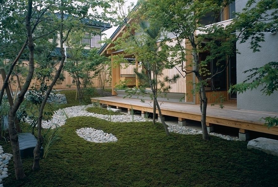 庭つくりの家, 神谷建築スタジオ 神谷建築スタジオ Eclectische tuinen