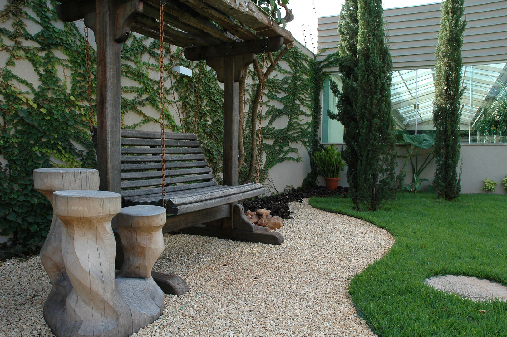 Espaço de lazer, Gabriela Pereira Gabriela Pereira Rustic style balcony, porch & terrace