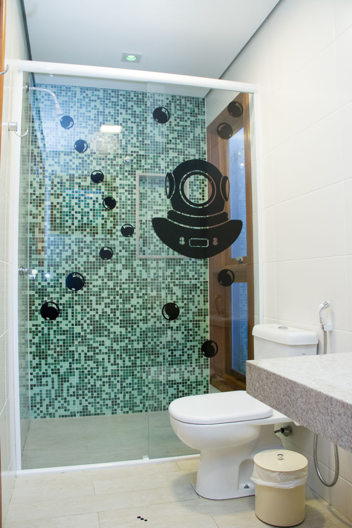 Refúgio de férias, Espaço do Traço arquitetura Espaço do Traço arquitetura Modern bathroom