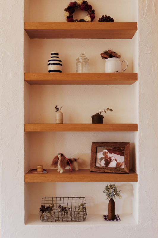 wanも楽しいリフォームⅡ, Style is Still Living ,inc. Style is Still Living ,inc. Living room Shelves