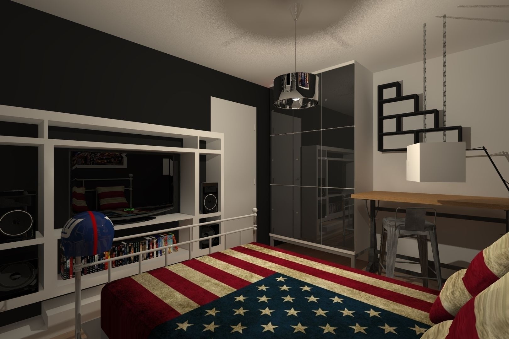 AMENAGEMENT INTERIEUR #007, HOME LAB' HOME LAB' Modern style bedroom Accessories & decoration