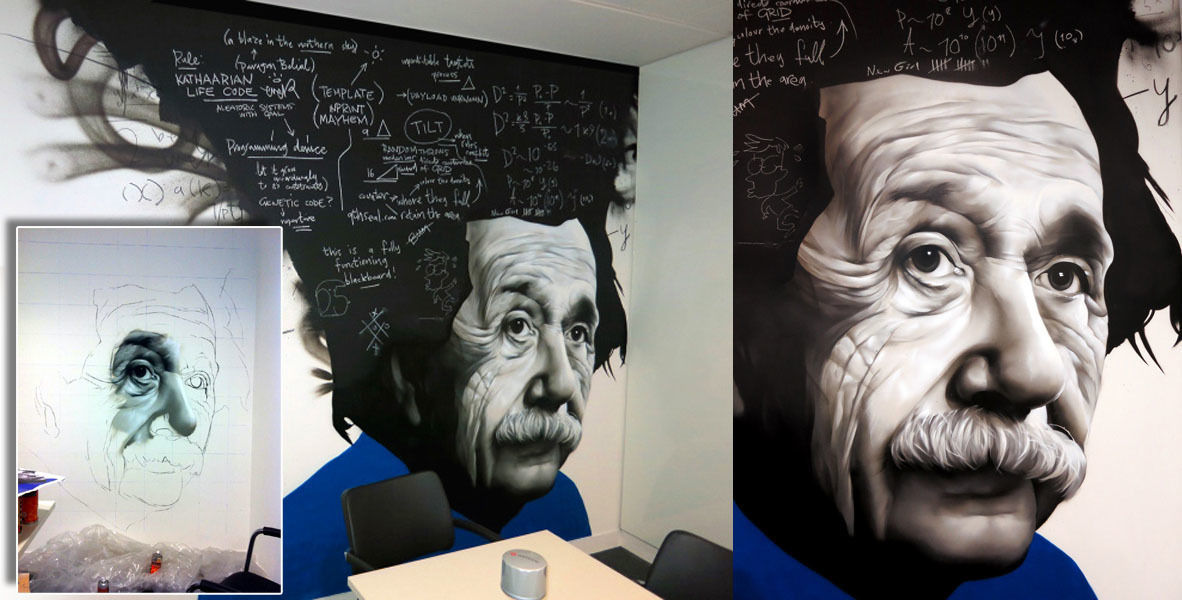 Graffiti Street Art Mural homify Modern style study/office