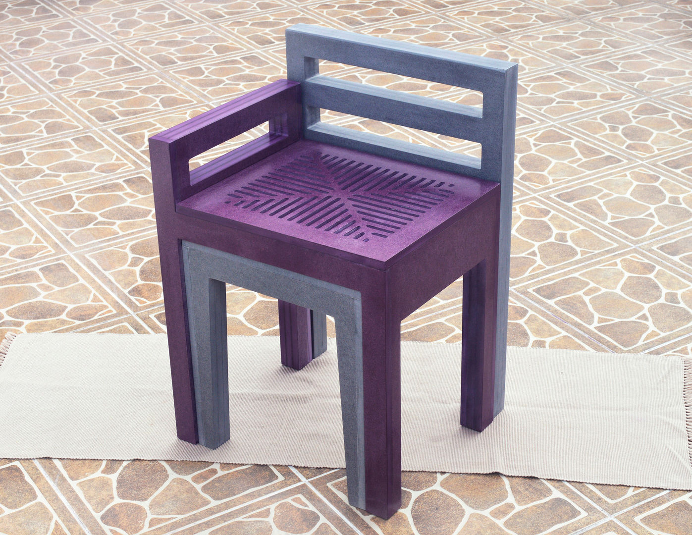 LA COMPARTIDA by APOTEMA APOTEMA Estudio de Diseño Salas de estilo minimalista Tablero DM Taburetes y sillas