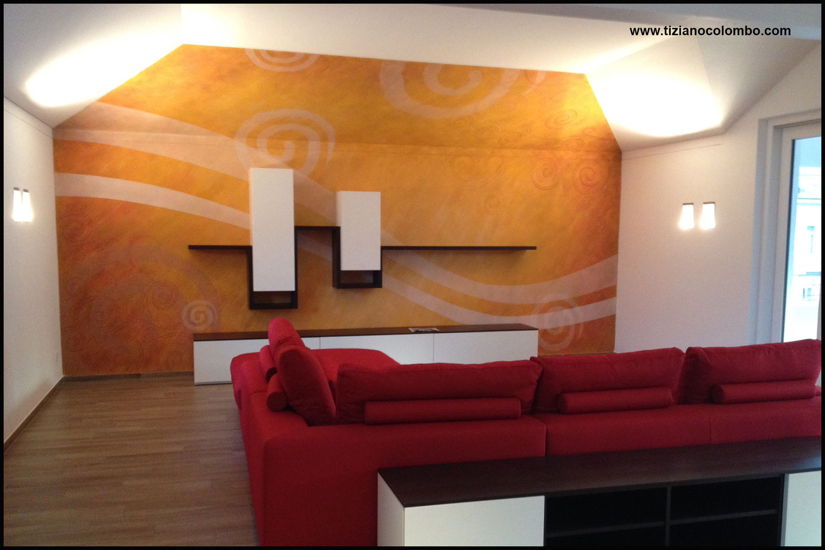 casa privata a Bellinzona, tiziano colombo tiziano colombo Modern walls & floors Wall tattoos