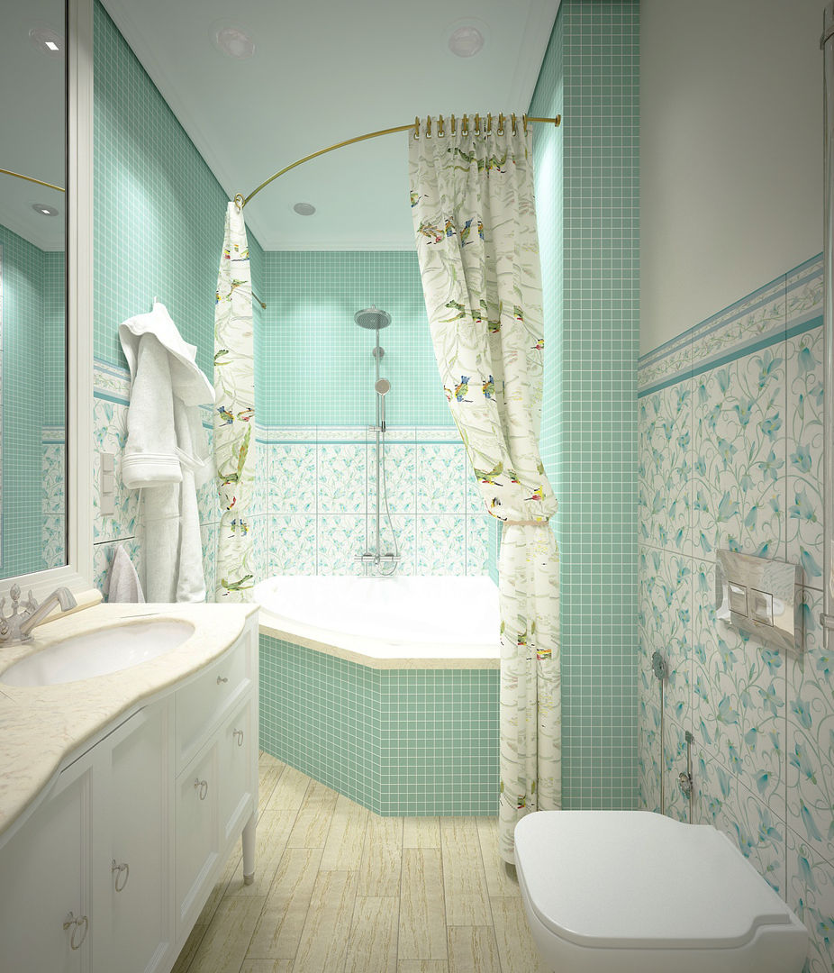 Дизайн-проект 3-й квартиры, Лилия Панкова Лилия Панкова Classic style bathroom