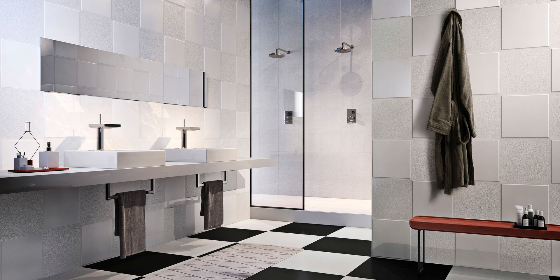 FLEXIBLE ARCHITECTURE BY S+ARCK | FLEXI TECHNIC Ceramica Sant'Agostino Modern walls & floors Tiles