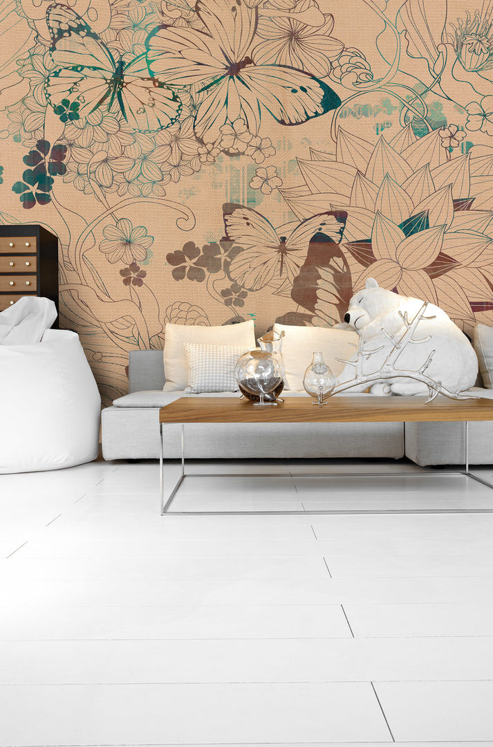 Nuova collezione, Inkiostro Bianco Inkiostro Bianco Asian style walls & floors Wallpaper
