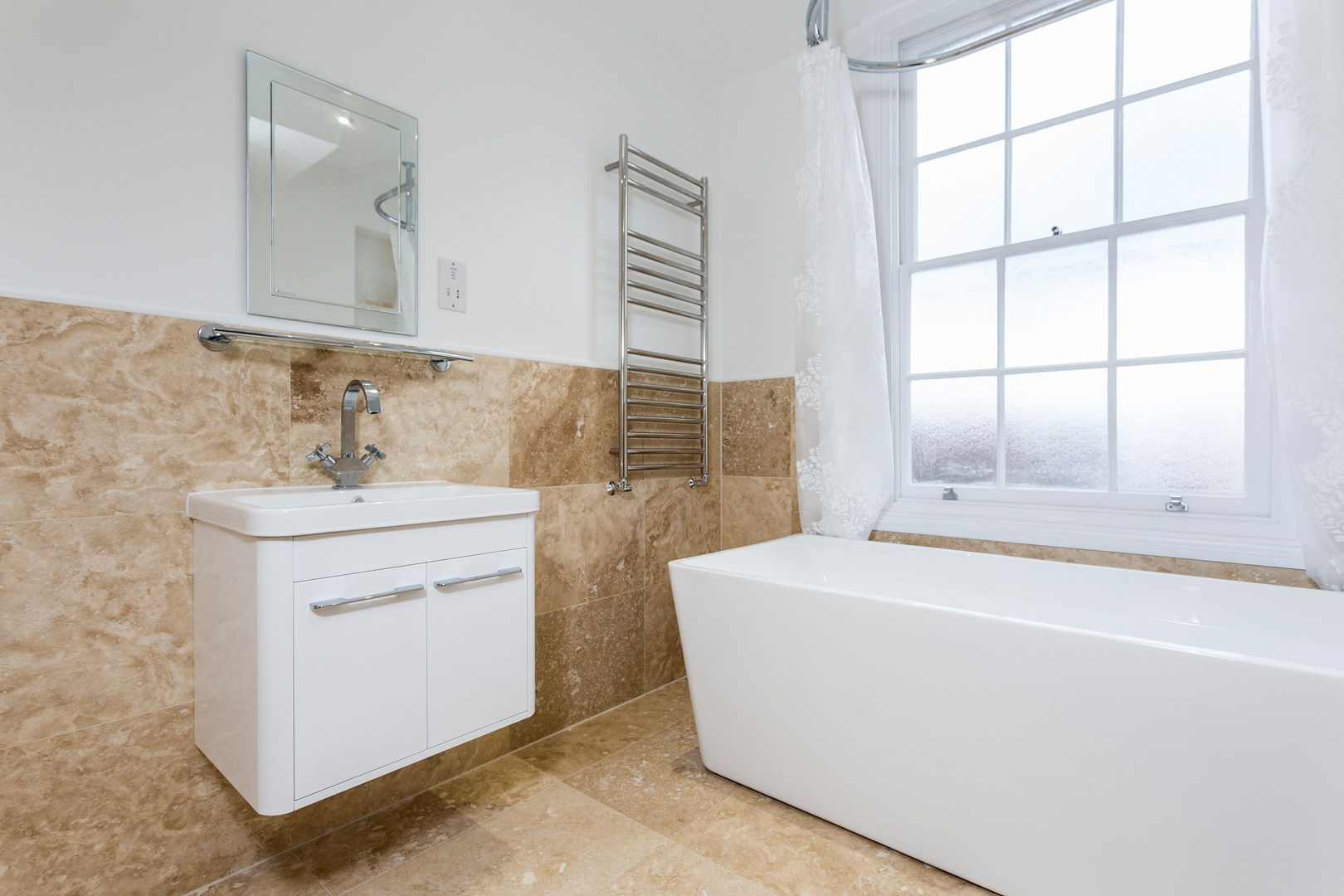 Flat Conversion in Islington, GK Architects Ltd GK Architects Ltd Modern Banyo Lavabolar