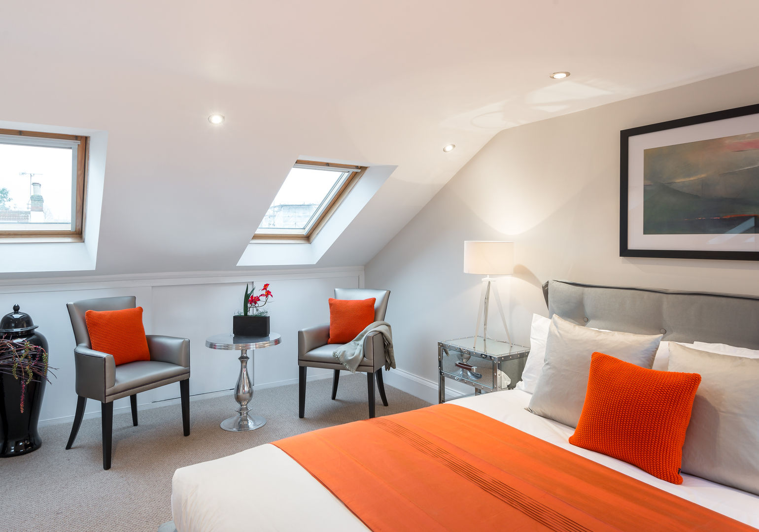 Loft : Bedroom 4 In:Style Direct Minimalistyczna sypialnia