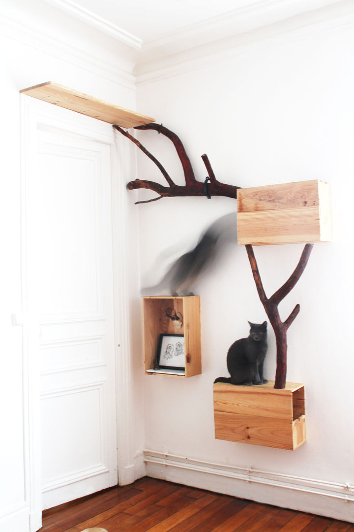 Global view of the cattreehouse homify Lebih banyak kamar Pet accessories