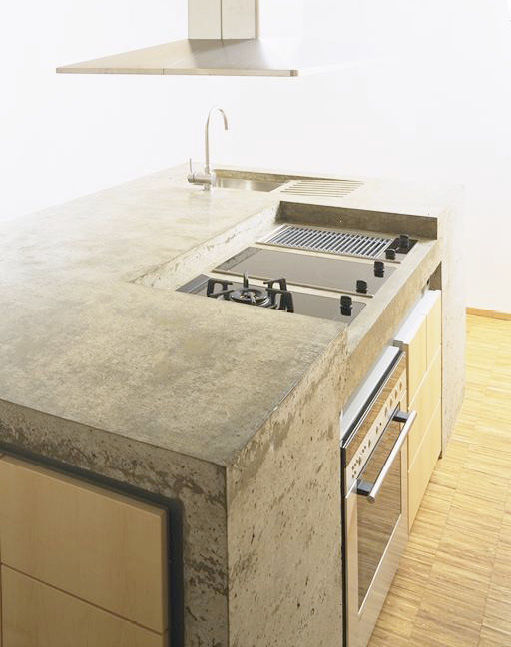 Betonküchen, Atelier Thomas Grögler Atelier Thomas Grögler Kitchen Bench tops