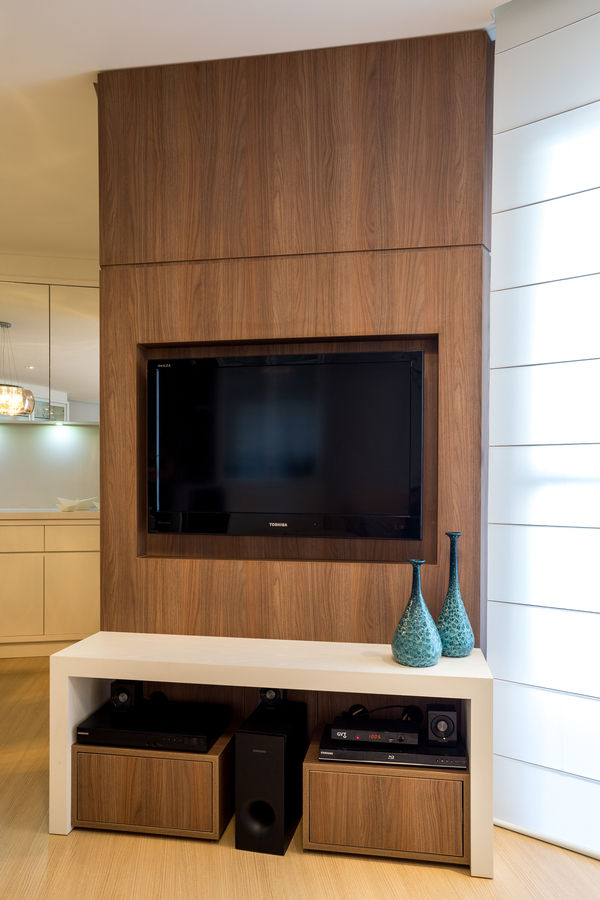 APARTAMENTO MF, ESTUDIO ARK IT ESTUDIO ARK IT Living room TV stands & cabinets