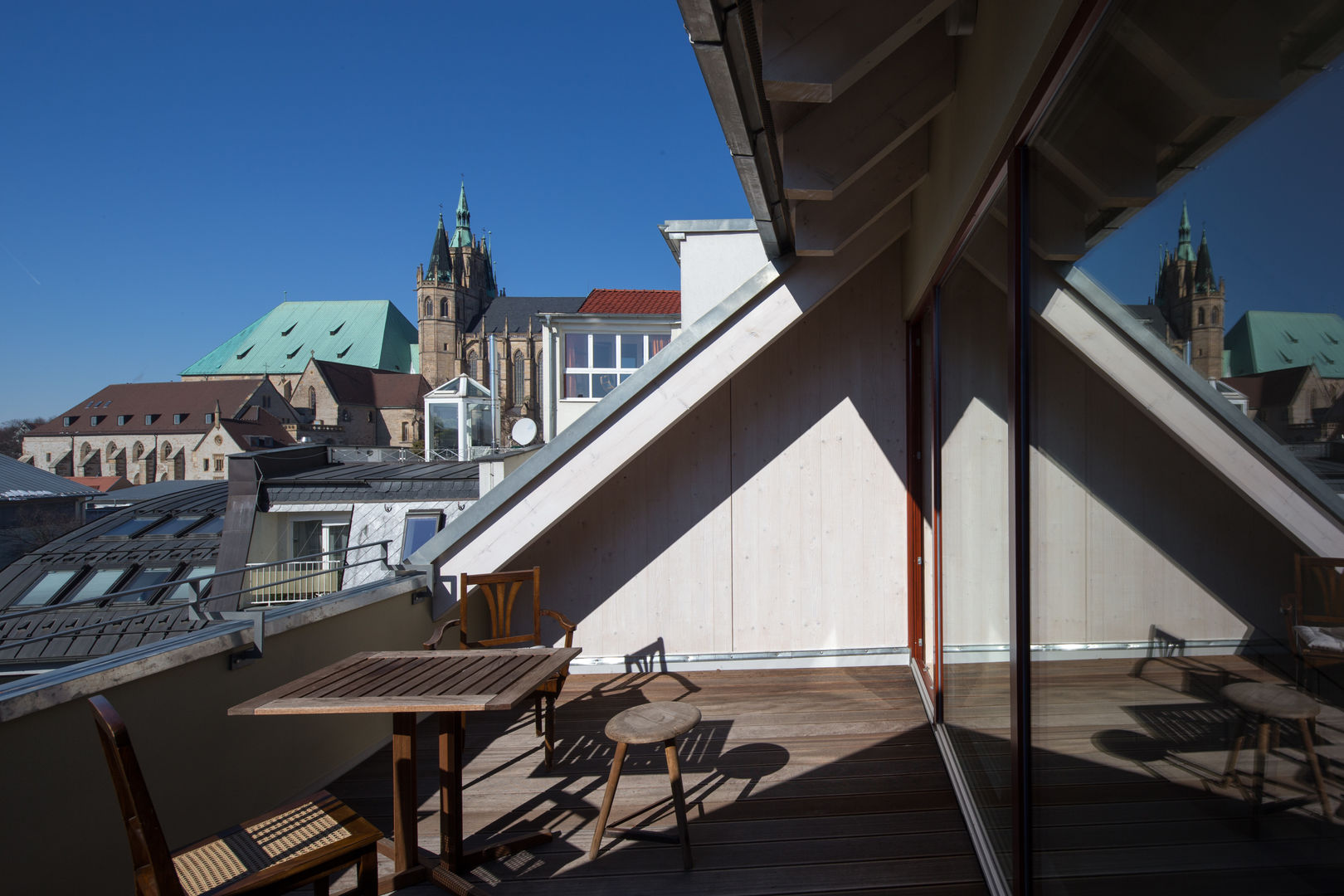 Terrasse über den Dächern mit Domblick Architektin Tanja Ernst-Adams Klassischer Spa