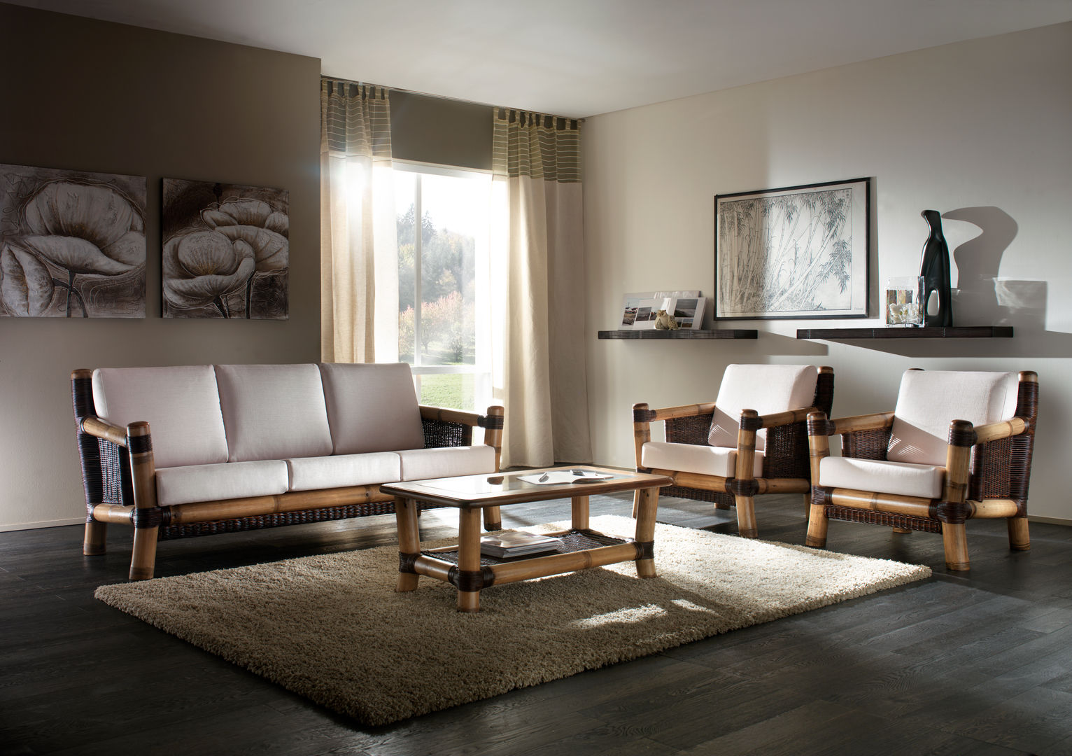 Bambusmöbel, Rattania GmbH Rattania GmbH Living room Sofas & armchairs