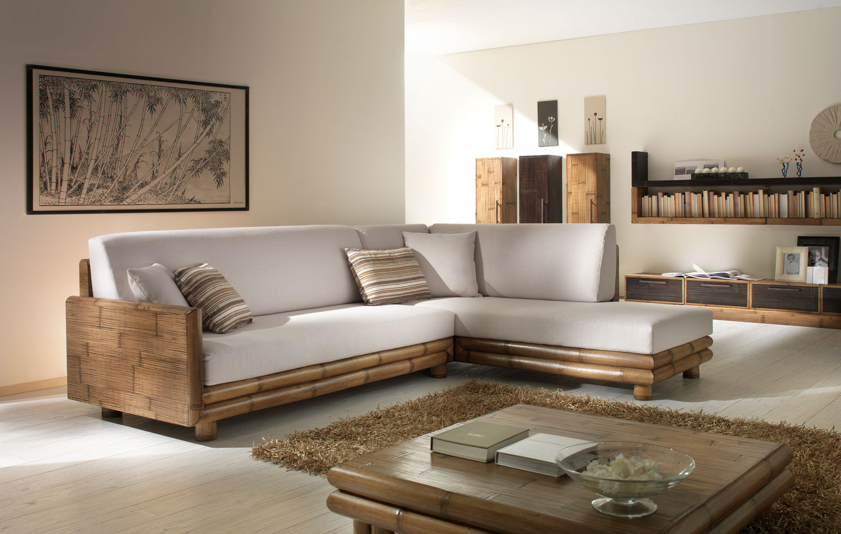 Bambusmöbel, Rattania GmbH Rattania GmbH Phòng khách phong cách Địa Trung Hải Sofas & armchairs