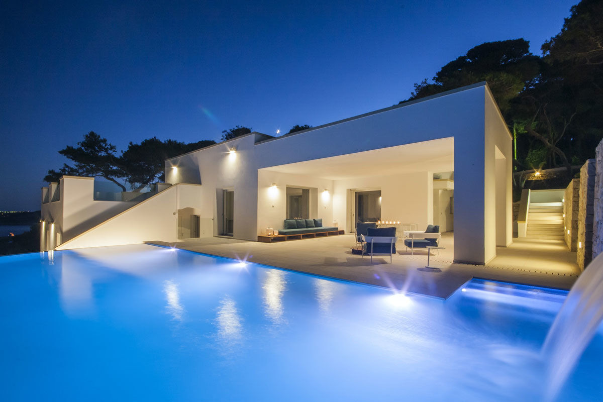 Villa Ciano, Sebastiano Canzano Architects Sebastiano Canzano Architects 모던스타일 수영장