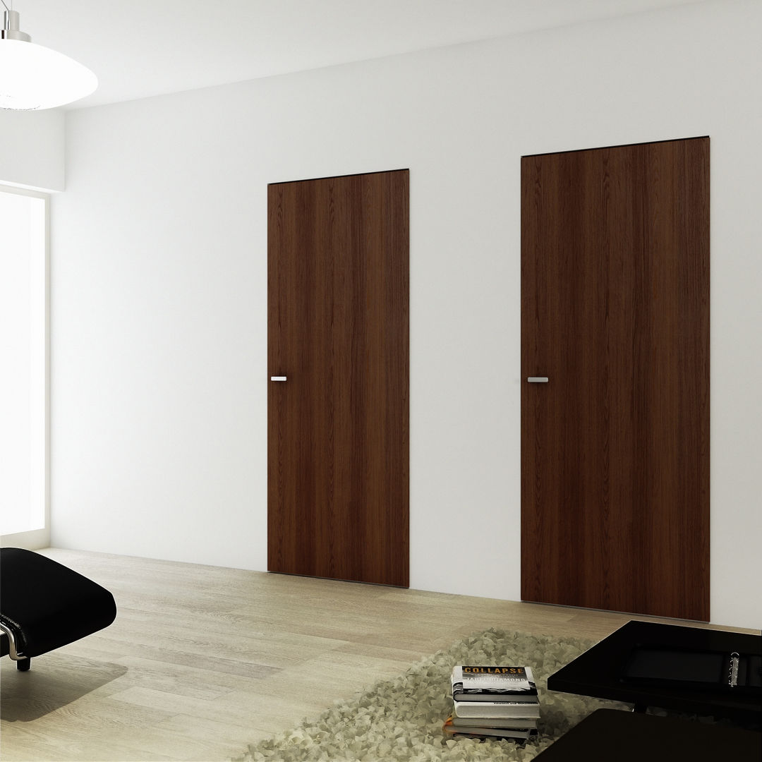 Porte PhiLoMuro, Phi Porte Phi Porte Minimalist style doors Synthetic Brown Doors