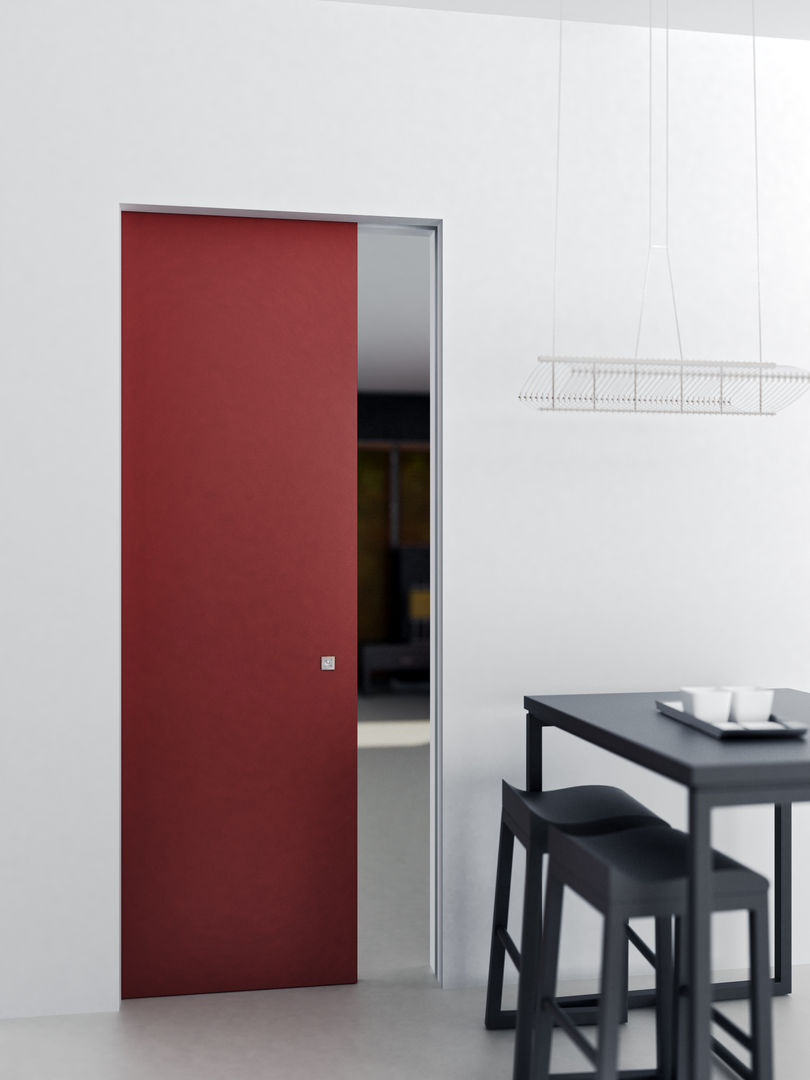 Scorrevole interno muro tipo essential, Phi Porte Phi Porte Minimalist style doors Wood Wood effect Doors