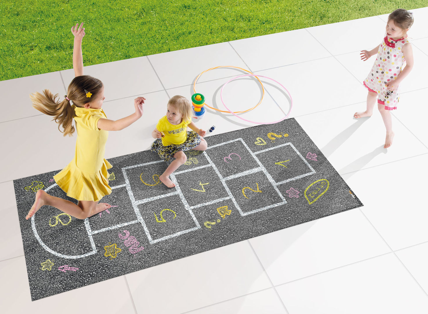 A chaque loisirs son tapis : vélo, moto, barbecue, jeux..., ITAO ITAO Habitaciones para niños de estilo industrial Juguetes