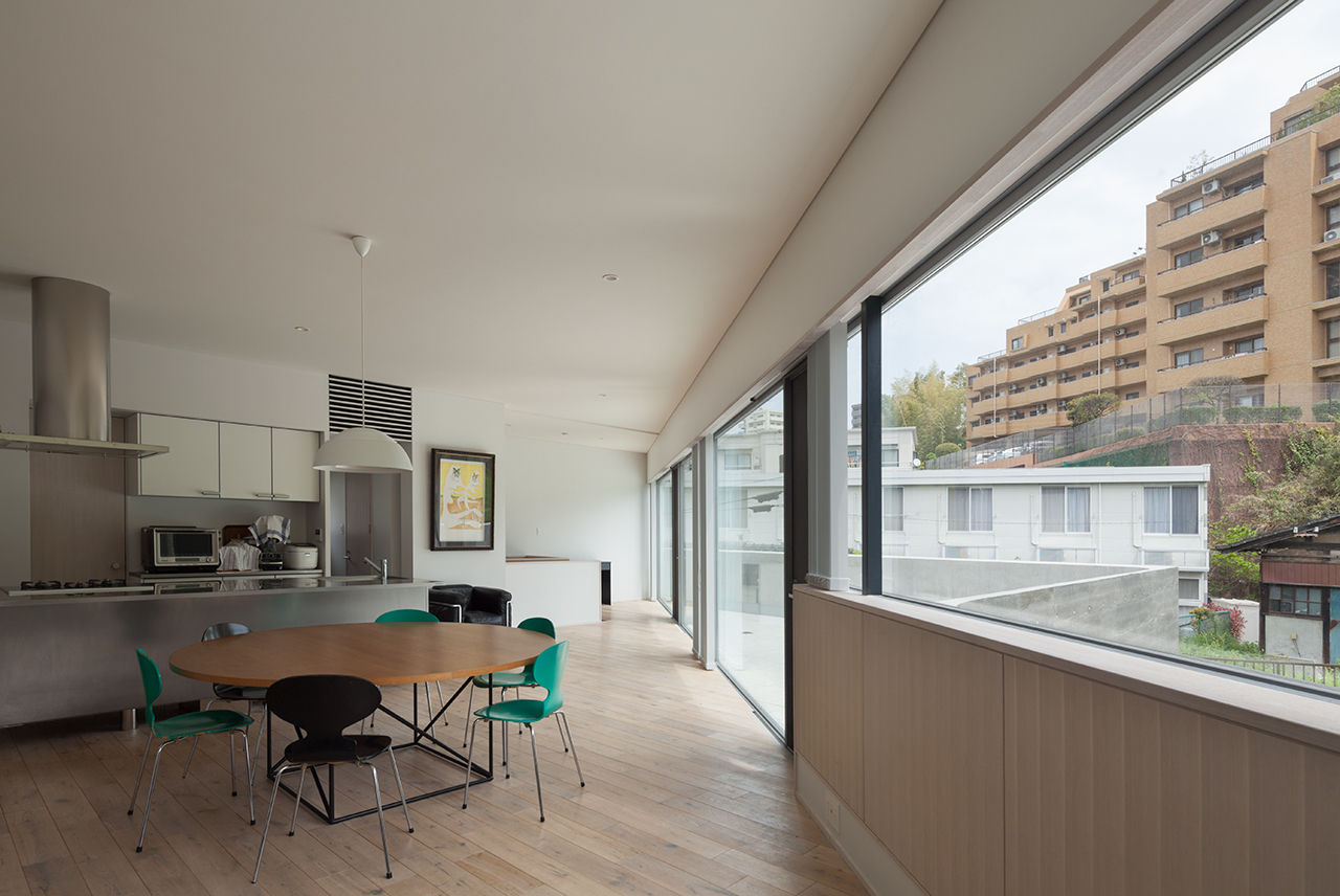 京町の家, TASS建築研究所 TASS建築研究所 Modern living room