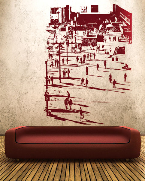 URBAN WALL ART Wandsticker, Urban ART Berlin Urban ART Berlin Living room