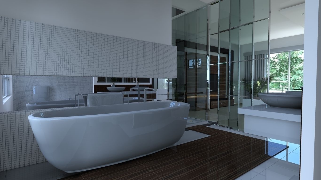 Дизайн проект загородного дома, 3designik 3designik Minimal style Bathroom