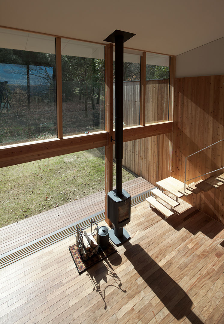 House-Sim, 伊藤憲吾建築設計事務所 伊藤憲吾建築設計事務所 Modern Corridor, Hallway and Staircase