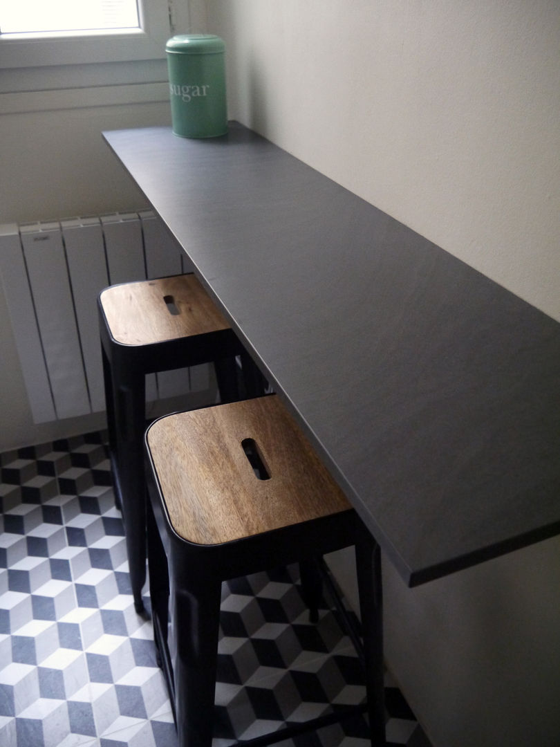 homify Dapur Gaya Industrial Bench tops