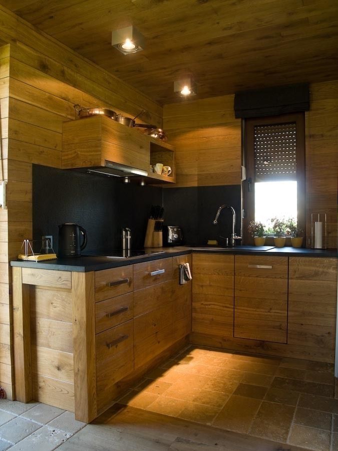 Nowy Dom Mazurski nad jeziorem, CUBICPROJEKT CUBICPROJEKT Country style kitchen
