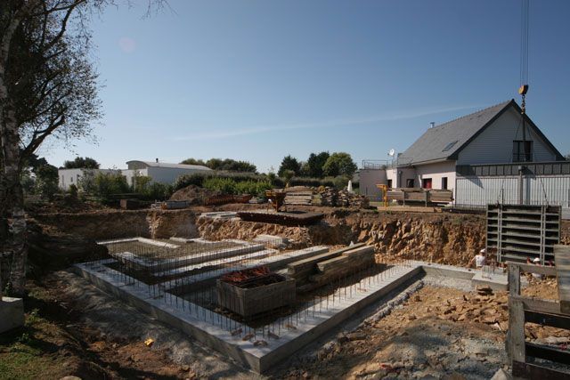 Construction d'une villa contemporaine à Bénodet, LE LAY Jean-Charles LE LAY Jean-Charles Nhà