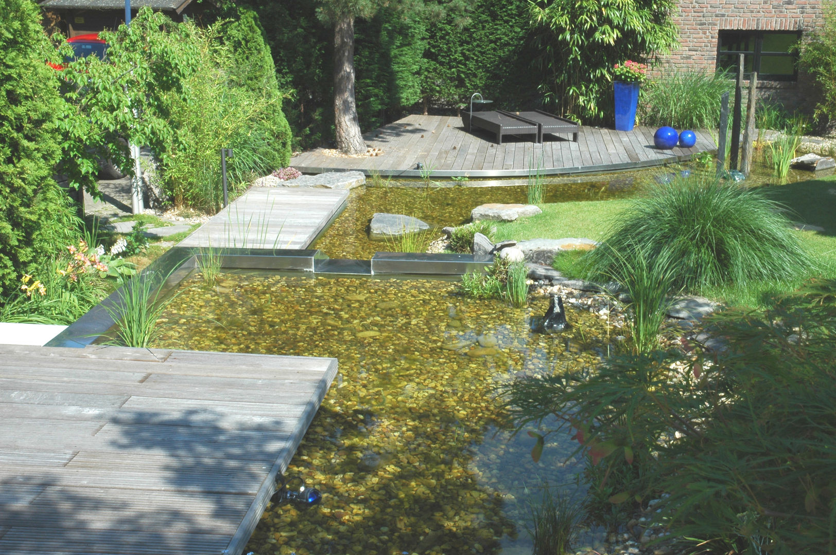 Ogród, Architektura krajobrazu- naturalne systemy uzdatniania wod Architektura krajobrazu- naturalne systemy uzdatniania wod Moderne tuinen