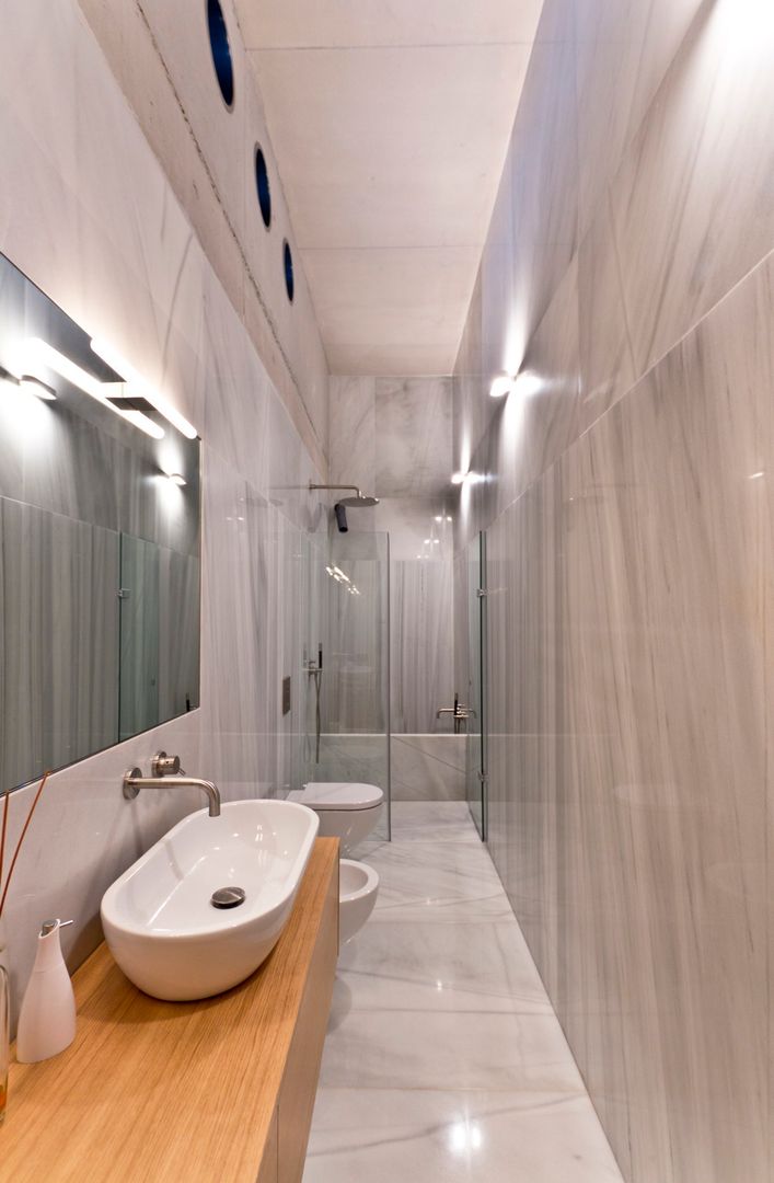 Vivienda "Mirando al mar soñé", Ascoz Arquitectura Ascoz Arquitectura Minimalist style bathroom