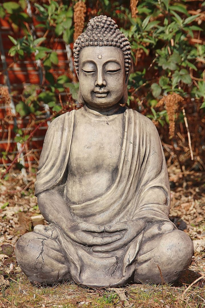 Buddhafiguren für den Garten, Steinfiguren Horn Steinfiguren Horn Vườn phong cách châu Á Accessories & decoration