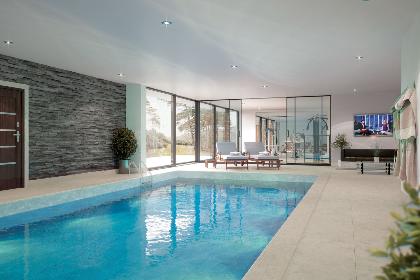 Canford Cliffs, Poole, David James Architects & Partners Ltd David James Architects & Partners Ltd Pool