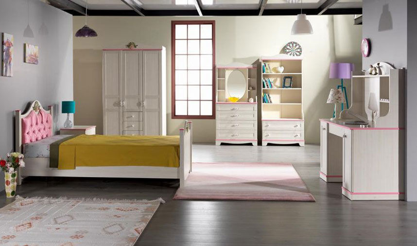 Kız genç odası, CaddeYıldız furniture CaddeYıldız furniture Stanza dei bambini moderna Accessori & Decorazioni