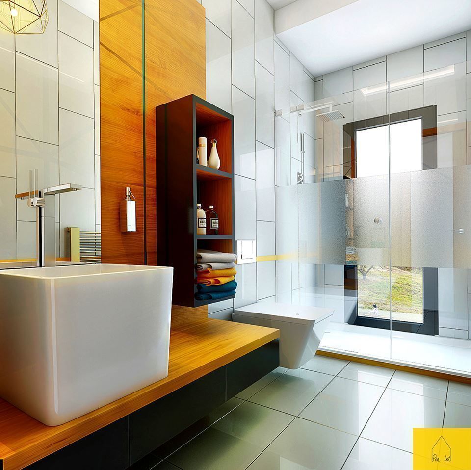 Erbek Nif 3+1 Villa için Tasarımlar - Üst Kat, Penintdesign İç Mimarlık Penintdesign İç Mimarlık Modern Bathroom